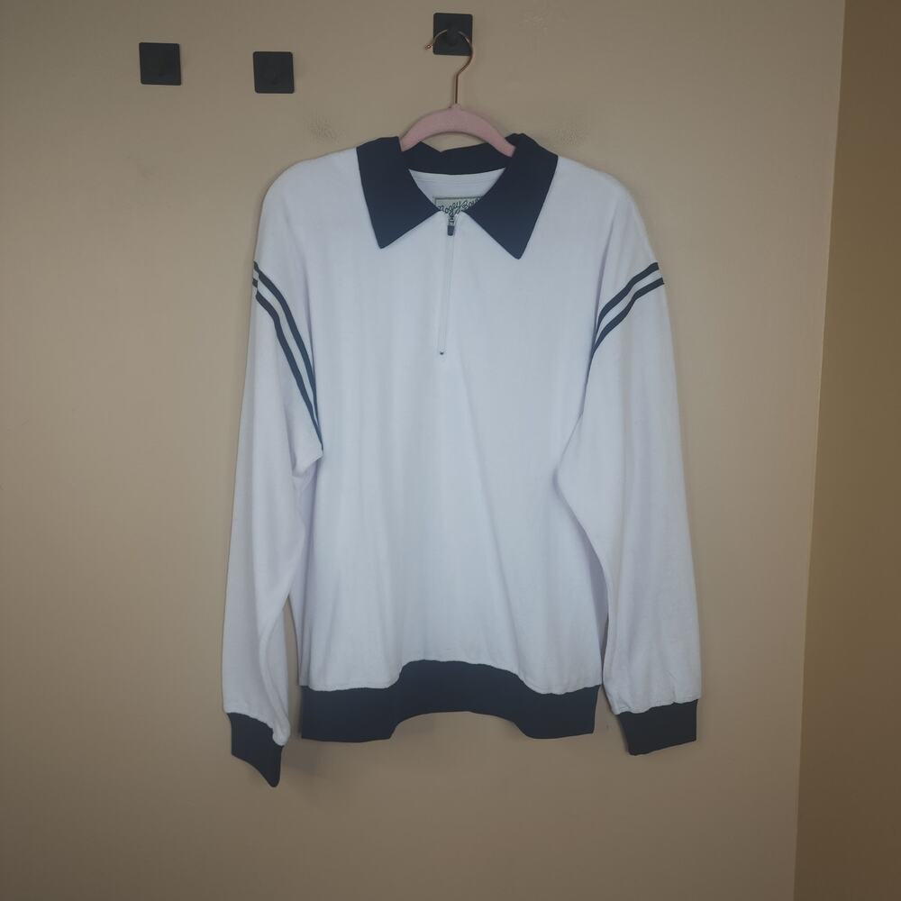Bogey Boys Men’s Zip Terry Crewneck Shirt Medium Golf Macklemore Cotton